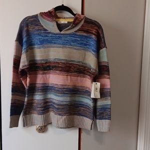 OVLA Multicolor Hooded Pullover Anthropologie - Size Medium